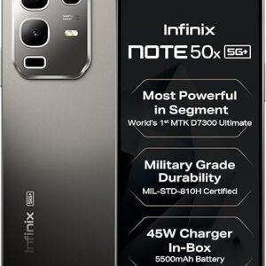 Infinix Note 50x 5G+, Titanium Grey (8GB, 128GB)